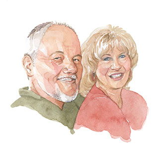 Portrait of Dan & Julie