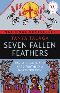 Book cover of Seven Fallen Feathers by Tanya Talaga.