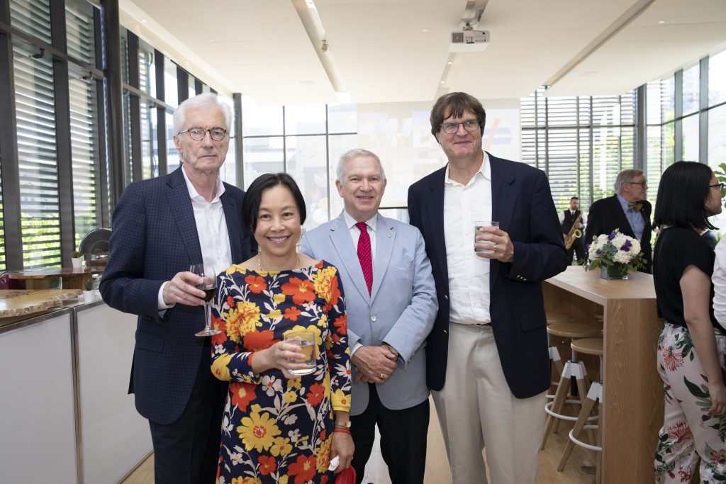 From left to right: Peter Pauly, Jeanne Li, Jim Milway, and William Strange